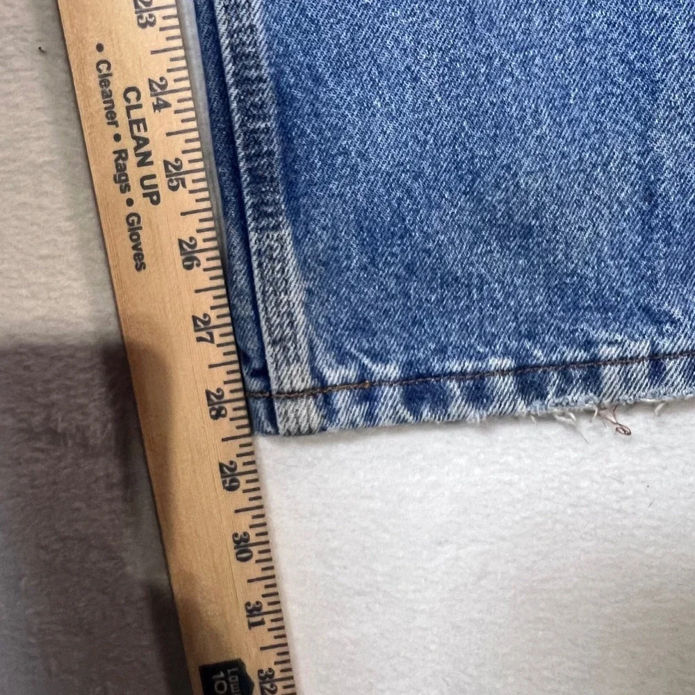 Key Industries Mens Double Knee Front Logger Jeans Blue Denim Work Pants 38x28